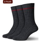 Sukats - The Norwegians - Noorse Sokken - Antraciet - 3 Paar - Warme Sokken