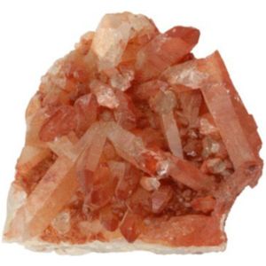 Bergkristal - Rood - Ruw - 70-100 Gram - Uniek Stuk uit Marokko
