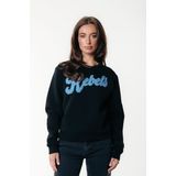 Colourful Rebel sweater zwart met glitter