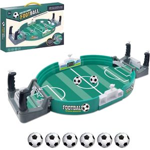 Mini Tafelvoetbal - Voetbalspeelgoed - Voetbaltafel voor Kinderen - Minigame Voetbal - Tafelvoetbal - Met 6 Ballen - Speelgoed - Kerstcadeau - Verjaardagscadeau