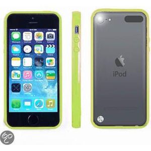 Apple iPod Touch 5 Hoesje Bumper case met achterkant Groen Green