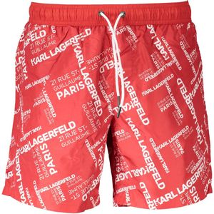 Karl Lagerfeld Beachwear Zwembroek Rood M Heren