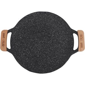 Eenvoudig te reinigen Ronde Barbecuepan voor op de Camping - Groot formaat - 50 cm / 197 inch .