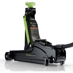 Autokrik / Krik - Met wielen - Incl. Accessoires - Zwart / Groen