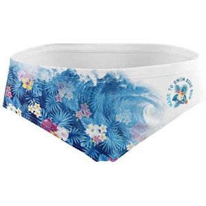 Otso Swim Bike Run Wave Zwemslip Wit,Blauw L Man