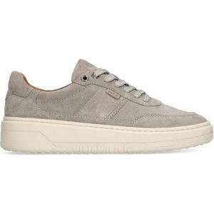 Manfield - Heren - Grijze suède sneakers - Maat 40