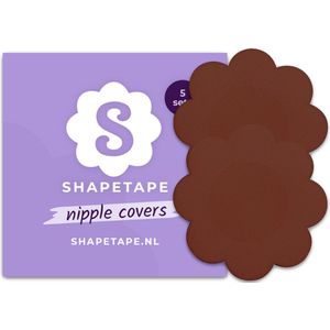 Shapetape Nipple Covers - 10 Stuks - bruin - Tepelstickers - Tepelplakkers - Tepelcovers - Tepelbedekkers Tepelplakkers - Tepelstickers - Tepelbeschermers - Tepelpleisters - Boob tape - Nipple sticker