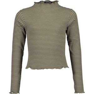 Blue Seven-Girls knitted T-shirt-Khaki