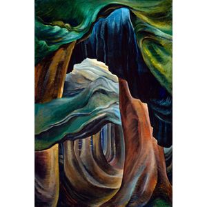 Emily Carr - Forest, British Columbia, Woud Brits Colombia Canvas Print