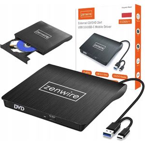 Zenwire Externe optische drive-Externe optische drive-USB 3.0-Plug & Play-CD/DVD-speler