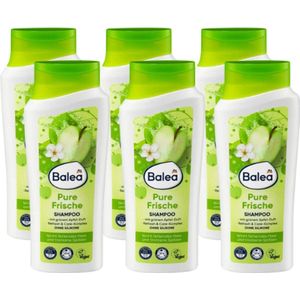 Balea Shampoo Pure Frisheid - 6x 300 ml - Pure Frische Haarshampoo | Siliconenvrij - Veganistisch - Appel | VOORDEELVERPAKKING