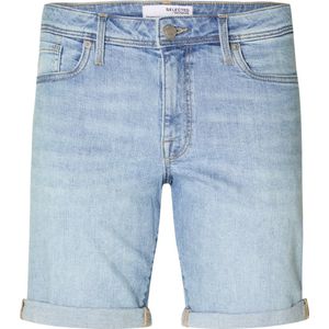 Selected - Heren Shorts Alex Slim Short - Blauw - Maat XL