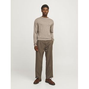 Jack & Jones - JPRBLAMARK MERINO KNIT CREW NECK - Trui - Greige - Ronde Hals