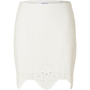 Kelli High Waist Broderi Skirt B