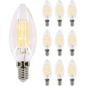 Bemko Premium LED Lamp E14 - vervangt 30W (4W) - 470lm - 4000K Neutraal Wit - 230V - 10 stuks