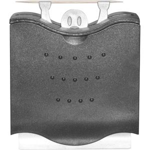 Tandenstokerbox met automatische uitwerper - 6,5 cm, zwart