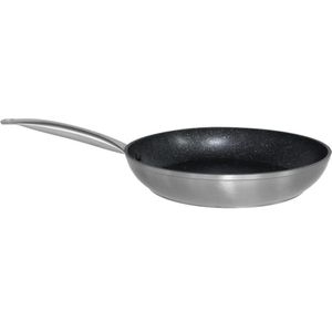 San Ignacio Braadpan 31 Cm Staal/aluminium Zwart/zilver