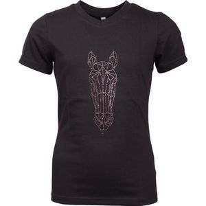 Epplejeck Shirt Epplejeck Ejglitter Horse Kids Zwart-goud - 116