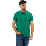Tommy Hilfiger Monotype Undercollar Reg Korte Mouw Poloshirt Groen XL Man