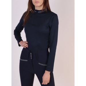 Montar Kirsten Swarovski shirt - maat XS - dark navy