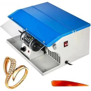 Sieraden Stofafscheider Polijstmachine - 0-8000R/MIN - Polijsten Machine voor Polijsten Metalen Kunststof - Geschikt Voor gebruik
