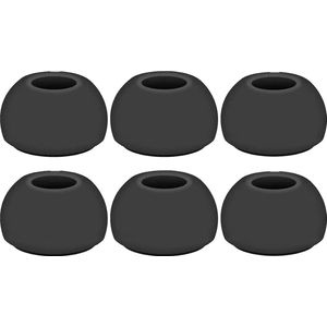 Ibley Siliconen oortips voor Samsung Galaxy Buds 3 Pro grijs - Siliconen Earplug - S/M/L formaat - 3 paar - 3 maten - Galaxy Buds 3 Pro oortips