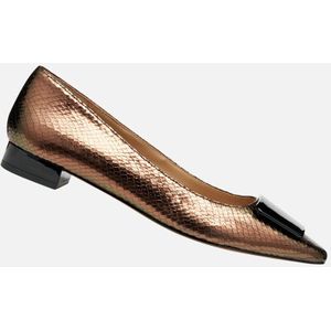 GEOX - Giselda15 - Ballerina's - Donkerbruin/Zwart