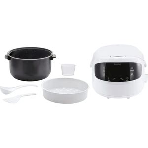 SILVERCREST® KITCHEN TOOLS Digitale rijstkoker 860 W - Inhoud: Max. 1,5 l - Optimale bereiding van alle soorten rijst zonder aanbranden - Met stoominzet voor de zachte bereiding van groenten, vis - Warmhoudfunctie na het koken - tot 24 uur