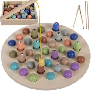 Magnetisch visspel - Montessori speelgoed - Houten Hengelspel - Visspel - Magneetvissen - Houten speelgoed - Kinder spelletjes - Educatief speelgoed - Concentratiespel - Speelgoed voor meisjes - Speelgoed voor jongens - Cadeau voor kinderen