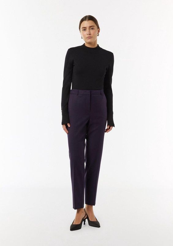 comma - 7/8-broek - Elegante Capri Broek - Normale Pasvorm