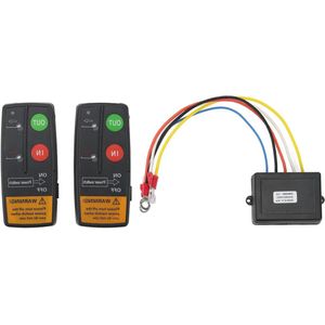 Afstandsbediening Kit voor Draadloze Lier - 75ft Bereik, 12V 24V Hoge Gevoeligheid Handset Schakelaar Controller voor Auto ATV Truck