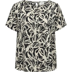 ONLY CARMAKOMA CARVICA LIFE SS TOP WVN NOOS Dames Top - Maat 44