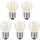 SPL - E27 LED Lamp - Dimbaar - Extra Warm Wit - LED Filament G45 - Vervangt 15W - 5 Stuks