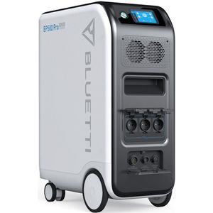 Bluetti EP500Pro 3000W 5100Wh Powerstation Solar Generator, Power Producers, Emergency.LifePo4 3500+ cycli tot 80%. In-grid UPS-modus & flexibele UPS-modus (24/7). Off-grid energieopslag. Multiple apparaten kunnen tegelijkertijd worden geladen