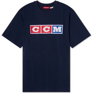 CCM - Heritage 3 Block Tee - Volwassenen - Navy - Xl