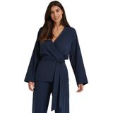 FALKE - Loungewear Kimono - Blauw - Cardigan