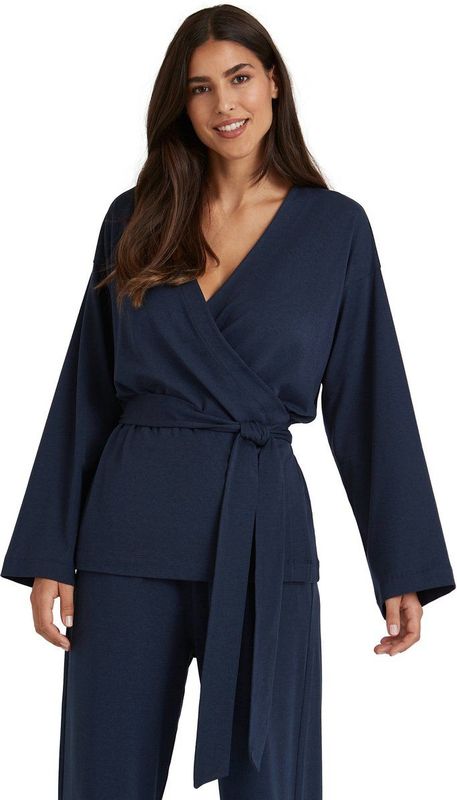 FALKE - Loungewear Kimono - Blauw - Cardigan