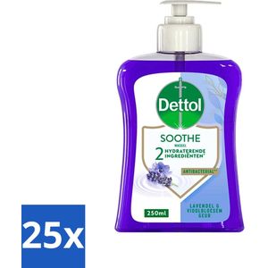 25 x Dettol - Handzeep - Soothe - Lavendel & Vioolbloesem - 250 ml - Handzeep 250 Ml