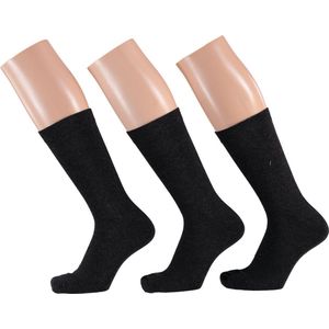 Apollo Sokken Katoen Badstof Zool Donkergrijs 35-42