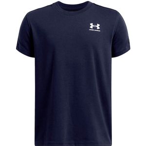 Under Armour Sportstyle Taped T-shirt Met Korte Mouwen Blauw 10-12 Years Jongens