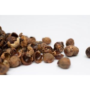 Wasnoten of zeepnoten 3 kilo met 3 waszakjes (600x wassen) los verpakt in een doos zonder plastic - natuurlijk kledingwasmiddel en vaatwasmiddel