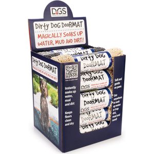 Dirty Dog - Droogloopmat - Honden - Assorti: Zwart / Grijs / Beige - 78 X 51 CM