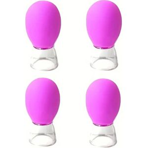 Facial Cupping - Face Cupping Set - Gezicht Cupping - Cupping Set Massage - Cupping Set - 4 DELIG - Anti Cellulitis Therapie
