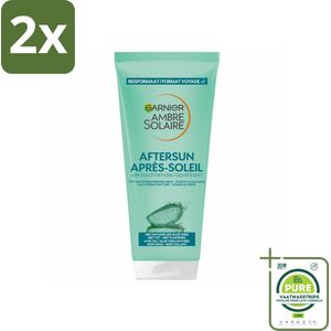 Garnier - Ambre Solaire - Aftersun Melk - Reisformaat - 100 ml - Voordeelverpakking - 2 stuks - Zonnebrand nabehandeling - Aftersun