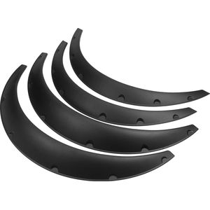4-delige Set Universele Wielrandverbreders en Spatborddecoraties voor Audi/Mercedes Benz/VW Golf/LEXUS, Zwart