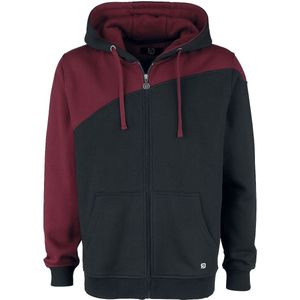 R.E.D. Rock-Engineered Design zwart-rood jack met capuchon - Heren - 4XL