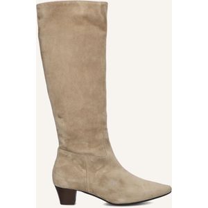 Stefano Lauran - 010-290 - Hoge Laarzen - Beige - Dames - Blokhak