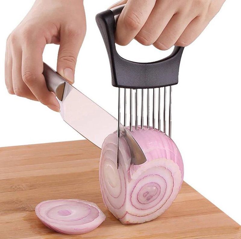 *** Uienkam Uiensnijder - Snijhulp - Groenten Aardappel Snijder - Keukenhulp - van Heble® ***