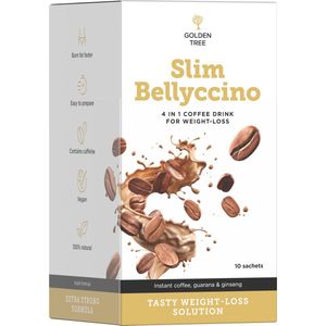 Golden Tree Fatburner - Afslank koffie - Afvallen - Detox Belly Burn - Buikvet minderen - 10 zakjes