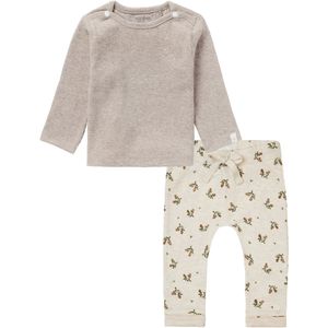 Noppies - Kledingset - Broek Niger - Shirt Natal Taupe - Maat 50